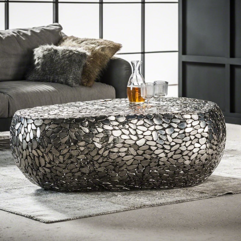 Jackstone sofabord, antik nikkel, 80 x 125 cm. sofaborde i metal ... Sofabord antik